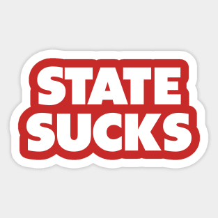 State sucks college gameday rivalry Sticker